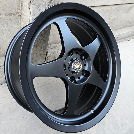 SET DE 4 LLANTAS EVO REGAMASTER. Aro 17 - 5x114. Color Negro. (TD121)