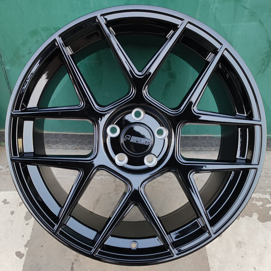 SET DE LLANTAS WHEEL PROS COLOR Negro Brillante. Aro 20 - 5x114 (1085)