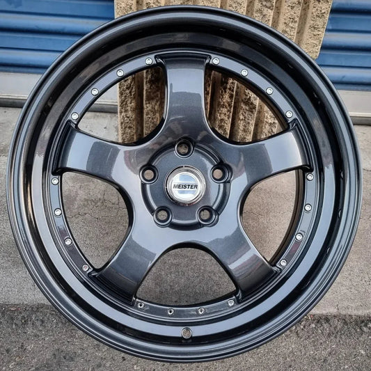 SET DE LLANTAS WORK MEISTER COLOR Grafito. Aro 18 - 5x114 (WM143)