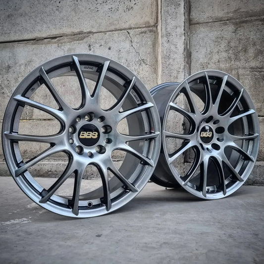 SET DE LLANTAS BBS REV COLOR Grafito Metalizado. Aro 18 - 5x114 (886)
