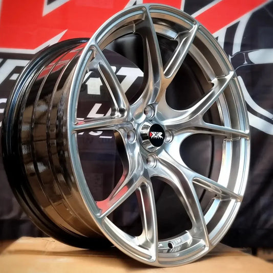 SET DE LLANTAS XXR  COLOR Grafito Metalizado. Aro 17- 4x100 (1207)