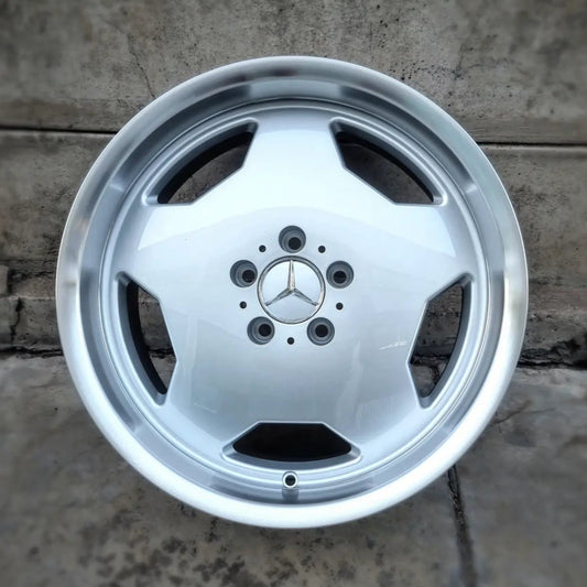 SET DE LLANTAS MERCEDEZ. Aro 17- 5x112. .Color Plateado Aro Cromado .(803).