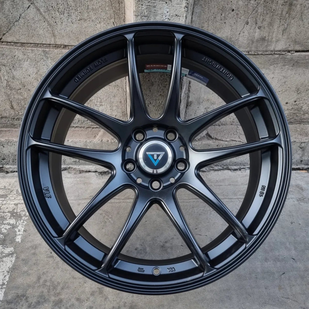 SET DE LLANTAS WORK EMOTION COLOR Negro. Aro 18 - 5x108 (VLF11)