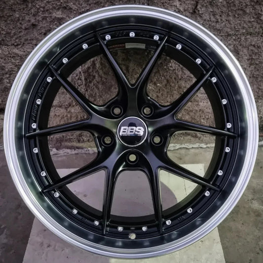 SET DE LLANTAS BBS FIR COLOR Negro Aro Cromado. Aro 18 - 5x114. (VLFP06)