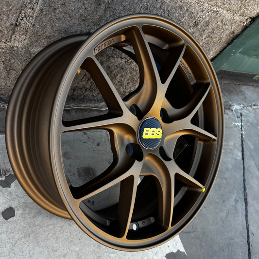 SET DE 4 LLANTAS BBS FIR. Aro 15 - 4x100. Color Bronce. (VLF10)