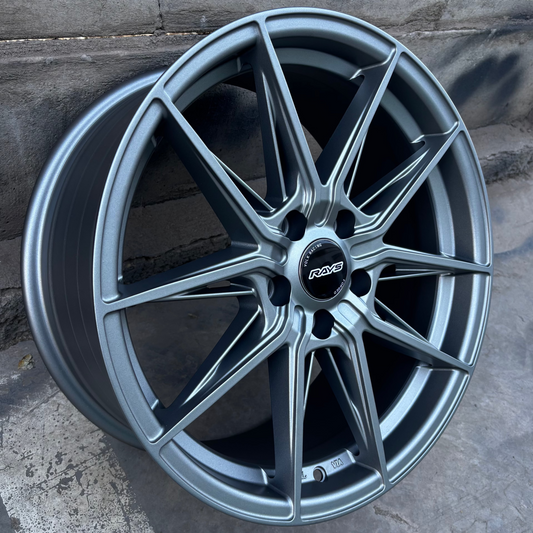 SET DE 4 LLANTAS Rays COLOR Grafito. Aro 17- 5x114 (INUGAMI)