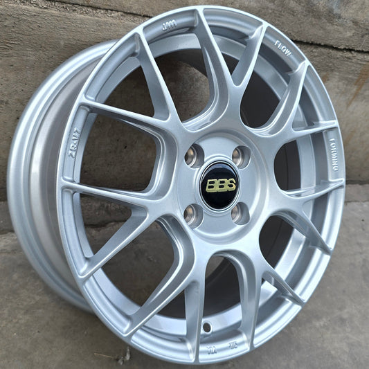 SET DE 4 LLANTAS BBS REV7 * COLOR Plateado. Aro 15 - 4x100 (ZR-V7)