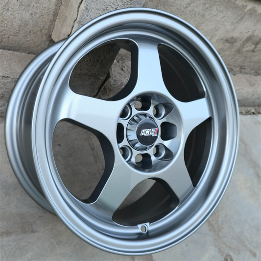 SET DE 4 LLANTAS EVO REGAMASTER. Aro 14 - 4x100. Color Plateado. (14CJCW35D)