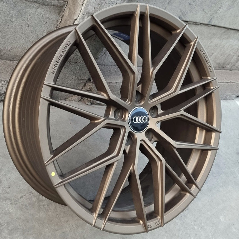 SET DE 4 LLANTAS AUDI *. Aro 18 - 5x112. Color bronce. (VLF06).