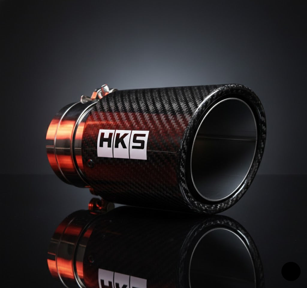 Cola de Escape de Alto Flujo HKS 2.5”x4”. Fibra de Carbono (HKS63-101)